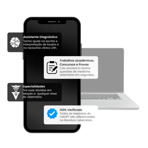 Interface da AiVets no aplicativo web e no WhatsApp